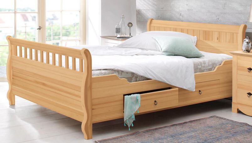 massivholzbett landhausstil