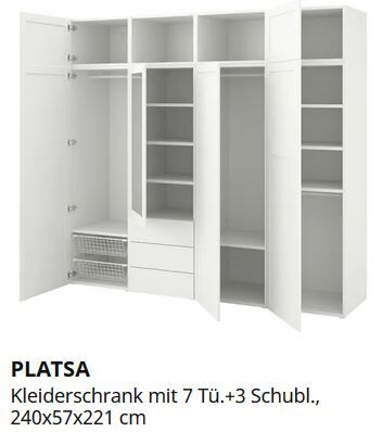 IKEA Kleiderschrank Platsa